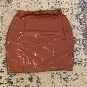 Pleather pencil skirt